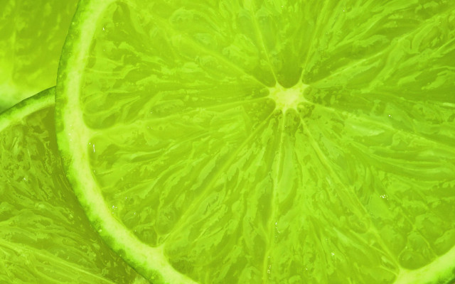 Lime slice water droplets green free wallpaper - medium preview image