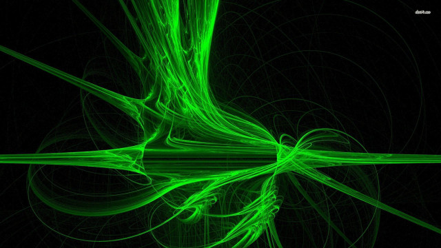 Green abstract background lines curves free wallpaper - medium preview image