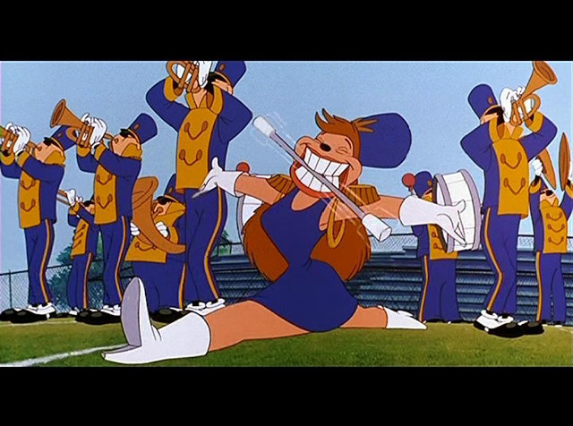 Cartoon character cheerleaders football field free wallpaper - medium preview image