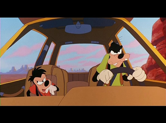 Cartoon man driving car passenger free wallpaper - medium preview image