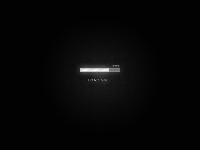 Loading button black background white #2 free wallpaper - medium preview image