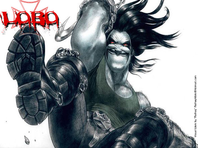 Man sword demon face drawing #2 free wallpaper - medium preview image