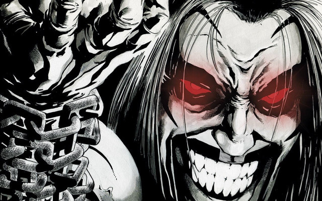 Creepy clown red eyes chains free wallpaper - medium preview image