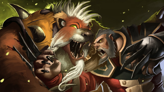 Man wolf head wolf face free wallpaper - medium preview image