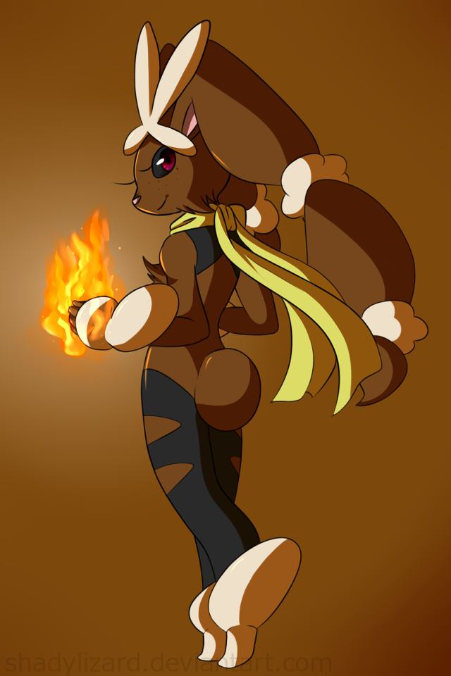 Cartoon character rabbit costume fireball free wallpaper - medium preview image