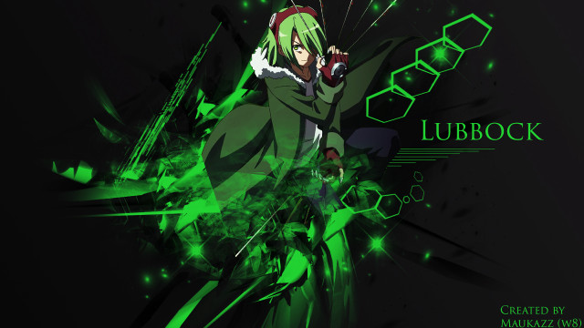 Anime green hair green coat free wallpaper - medium preview image