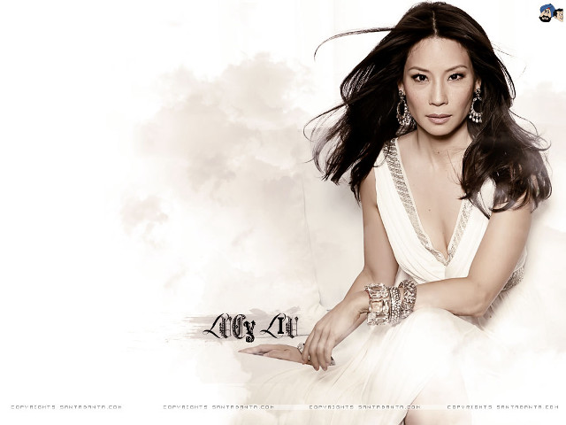 Woman white dress clouds wind free wallpaper - medium preview image
