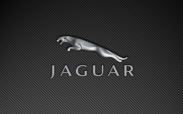 Jaguar logo black background silver #2 free wallpaper - medium preview image