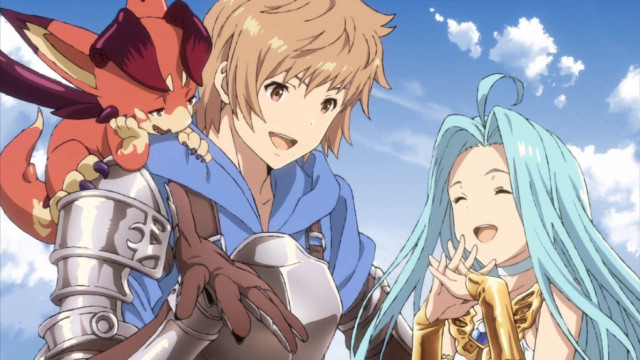 Anime characters blue sky clouds #19 free wallpaper - medium preview image