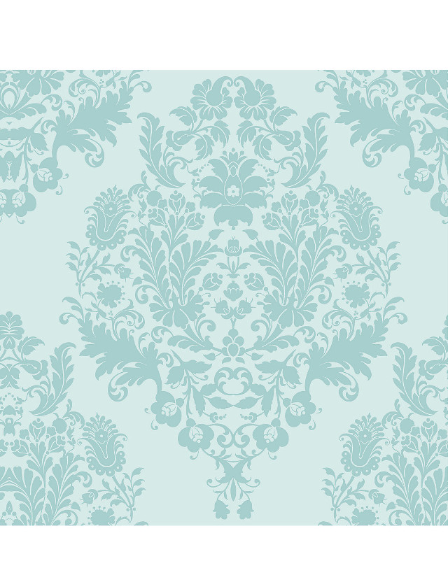 Blue floral rococo foliage girls free wallpaper - medium preview image