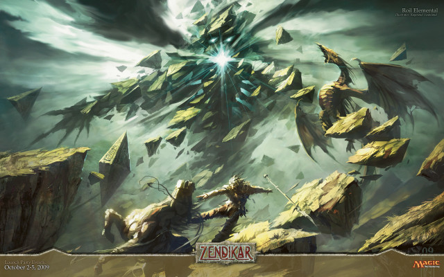 Giant dragon attacking man forest free wallpaper - medium preview image