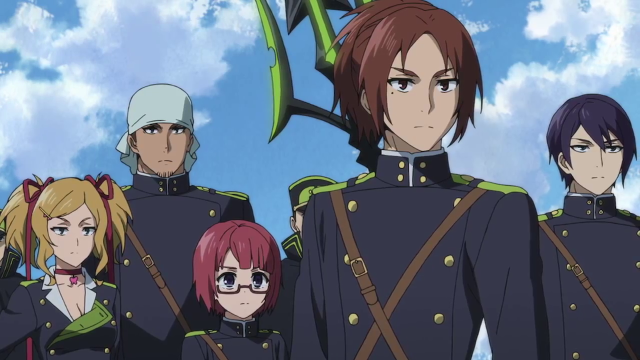 Uniform group people blue sky free wallpaper - medium preview image