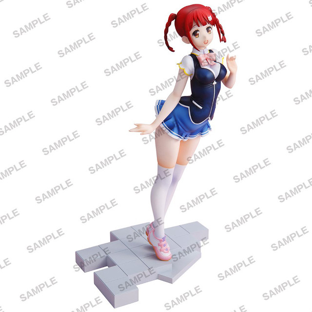 Girl short skirt podium hand free wallpaper - medium preview image