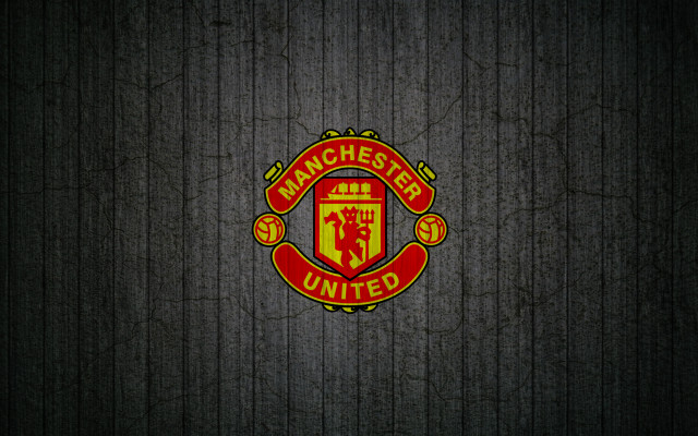 Manchester united logo dark background free wallpaper - medium preview image