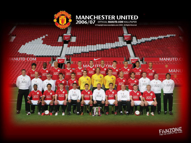 Team photo manchester united players free wallpaper - medium preview image