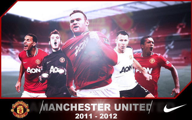 Man running soccer ball manchester free wallpaper - medium preview image