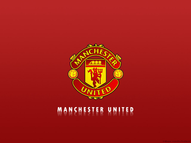 Manchester united logo red background #6 free wallpaper - medium preview image