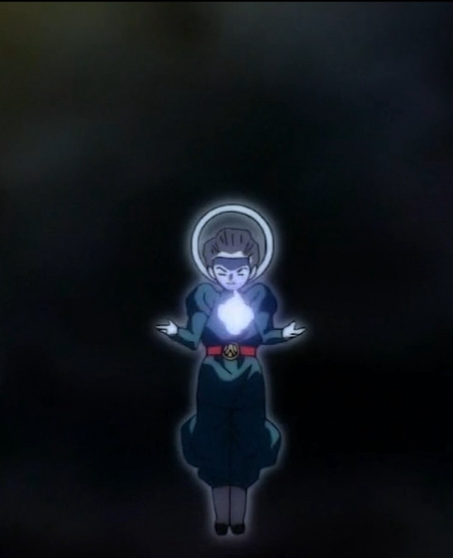 Cartoon character glowing ball dark free wallpaper - medium preview image