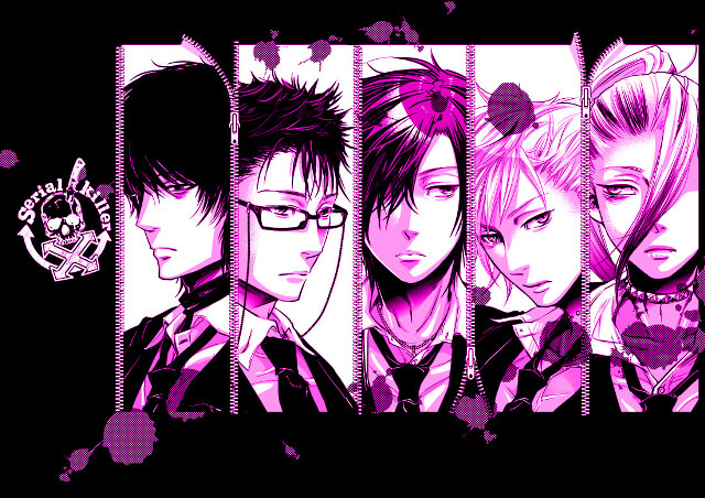 Pink hair glasses formal anime free wallpaper - medium preview image