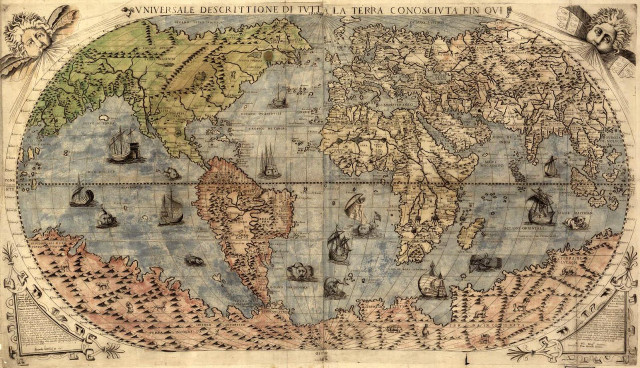 World map with countries and free wallpaper - medium preview image