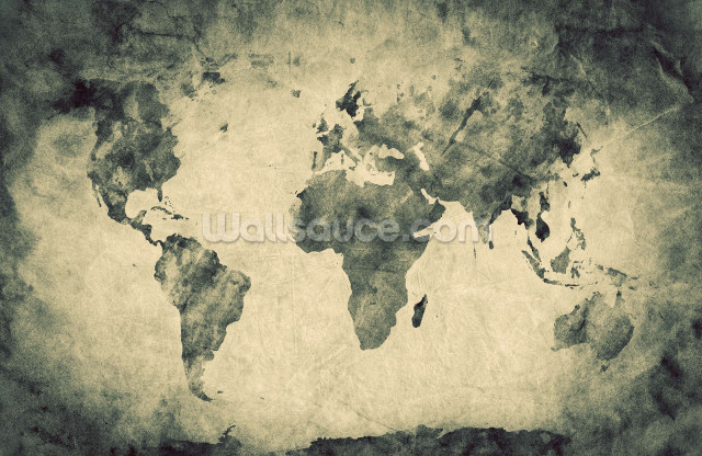 World map grunge faded photo free wallpaper - medium preview image