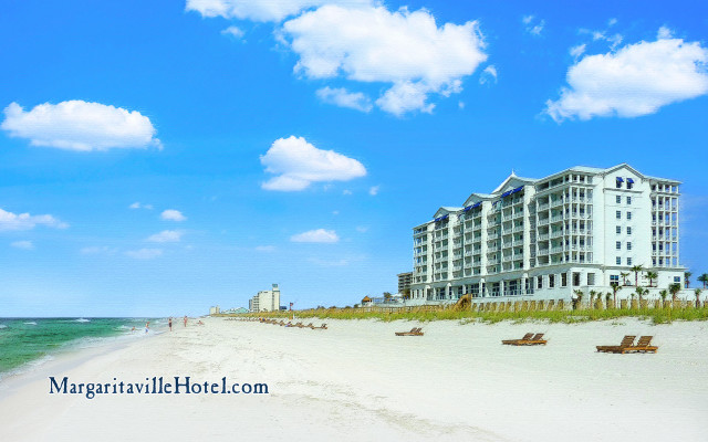 Beach hotel chairs blue sky free wallpaper - medium preview image