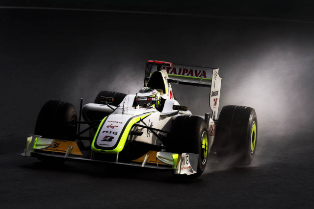 Man driving race car smoke free wallpaper - medium preview image