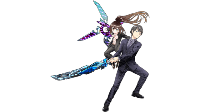 Man woman suits swords whitebackground free wallpaper - medium preview image