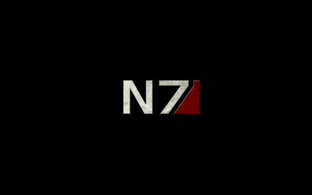 Black background red white n7 free wallpaper - medium preview image