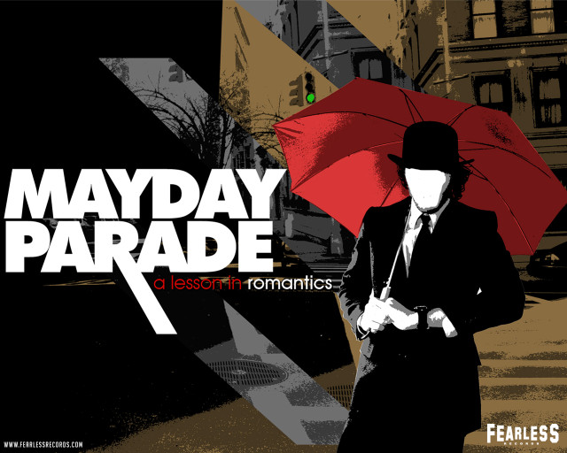 Man suit tie red umbrella free wallpaper - medium preview image