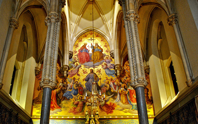 Church tall altar painting wall free wallpaper - medium preview image