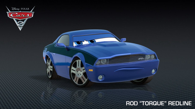 Cartoon character blue car logo free wallpaper - medium preview image