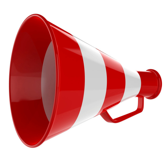 Red white megaphone stripe side free wallpaper - medium preview image
