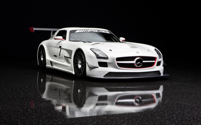 White sports car red stripe free wallpaper - medium preview image