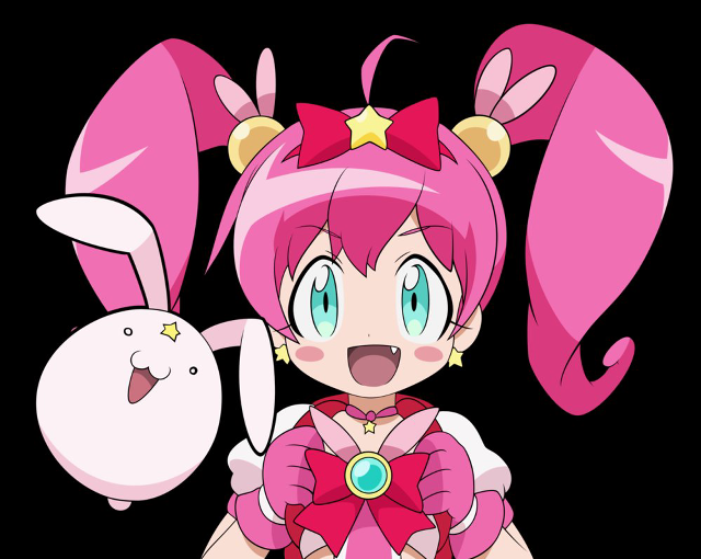 Pink bunny eared girl star free wallpaper - medium preview image