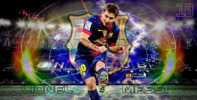 Soccer player kicking ball fireworks free wallpaper - medium preview image