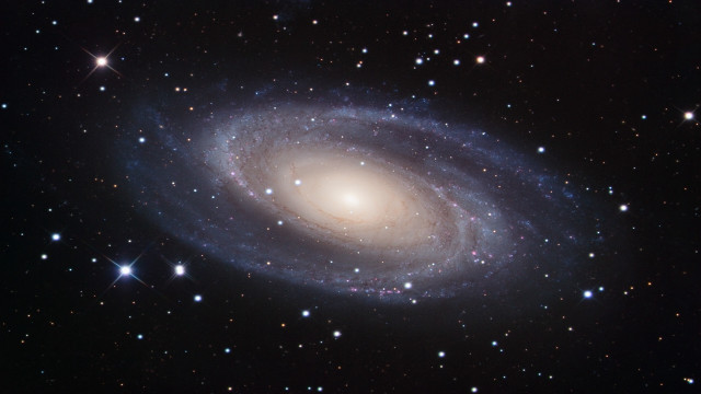 Large spiral galaxy stars black free wallpaper - medium preview image