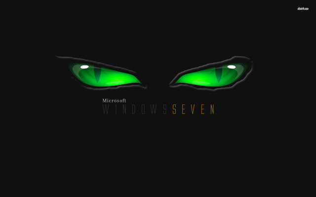 Green glowing eyes black background free wallpaper - medium preview image