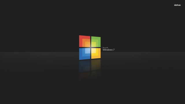 Black background windows logo white free wallpaper - medium preview image