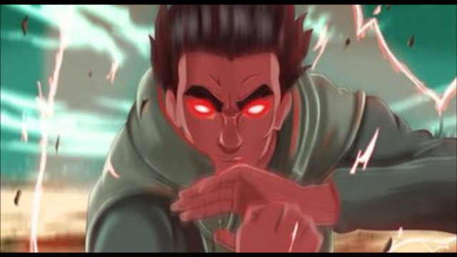 Man red eyes pointing green free wallpaper - medium preview image