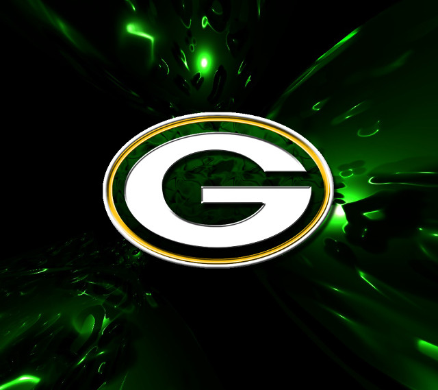Green packers logo swirls glowing free wallpaper - medium preview image