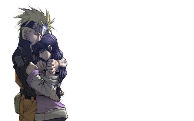 Couple hugging gun white background free wallpaper - medium preview image