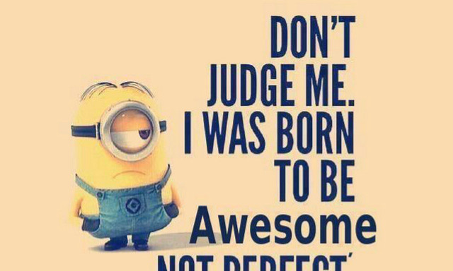 Minion dont judge me awesome #3 free wallpaper - medium preview image