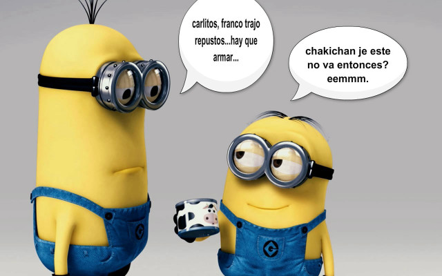 Minion robot conversation thought bubble free wallpaper - medium preview image
