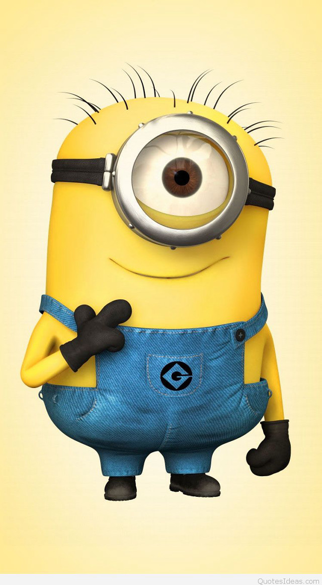 Cartoon character big eye blue free wallpaper - medium preview image
