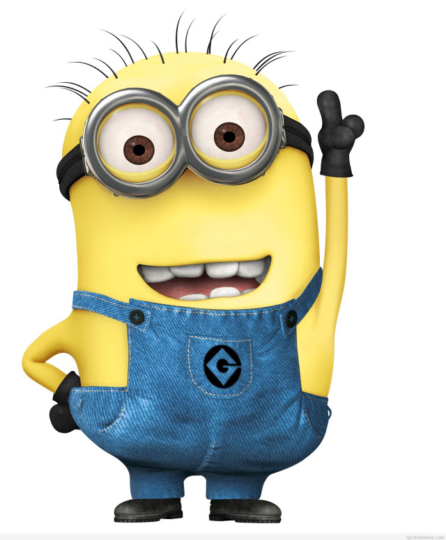 Minion funny expression hand up free wallpaper - medium preview image