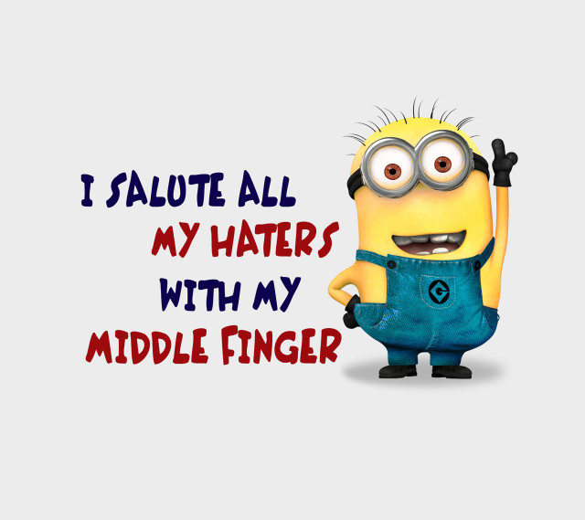 Minion funny expression message image free wallpaper - medium preview image
