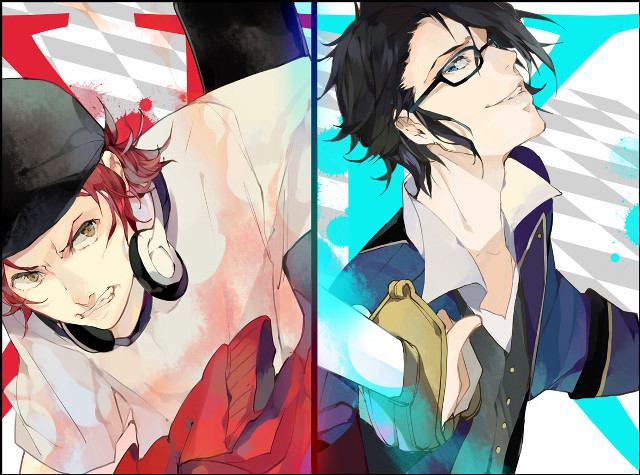 Anime characters hats glasses heads free wallpaper - medium preview image