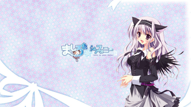 Anime character long hair cat #2 free wallpaper - medium preview image