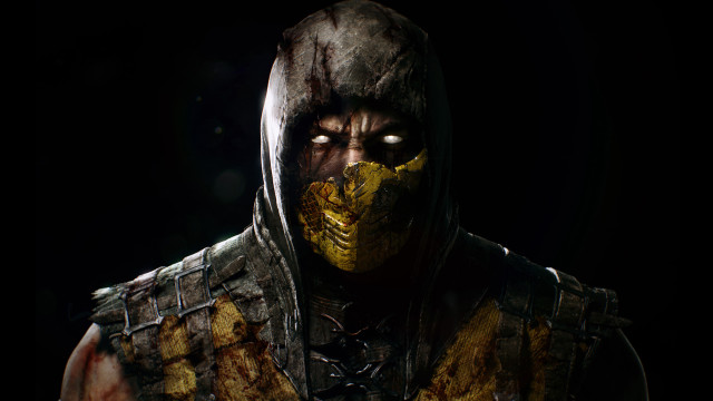 Man yellow face black hood free wallpaper - medium preview image